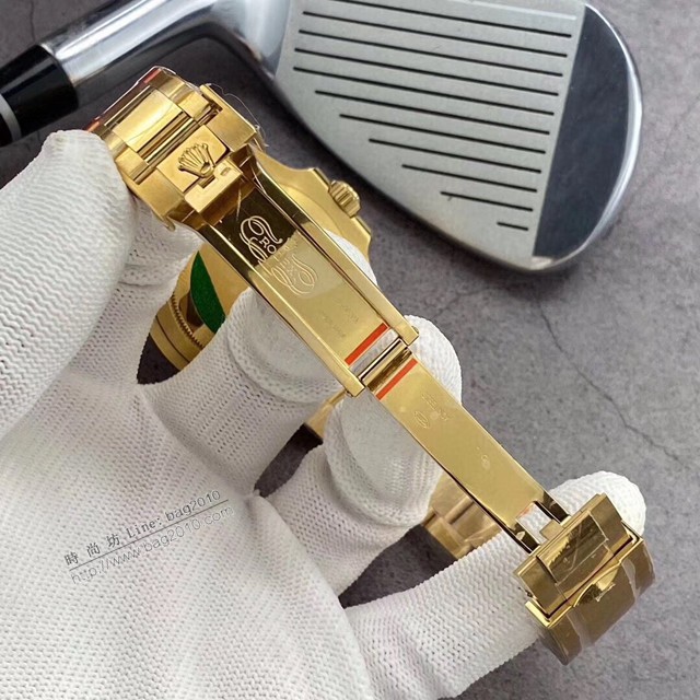 勞力士複刻手錶 Rolex男士腕表 全金黑色陶瓷圈 GMTMASTER格林尼治型環球腕表 126710BLRO-0001  gjs2187